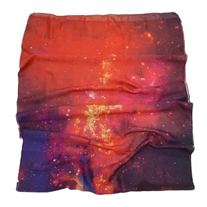 شال زنانه مدل فضایی کهکشانی