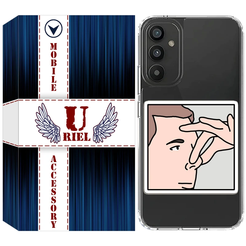 کاور یوریل مدل Clear کد 87 طرح دماغ مناسب برای گوشی موبایل سامسونگ Galaxy A14 5G / A14 4G