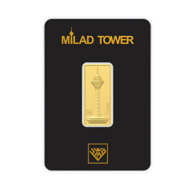 شمش طلا 24 عیار طلای محمد مدل p-mi-0.8