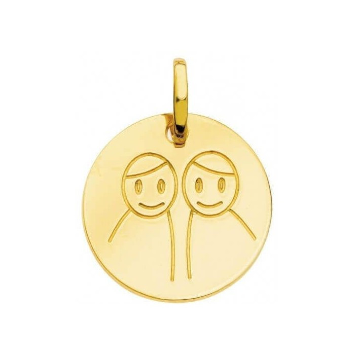 آویز گردنبند طلا 18 عیار زنانه قیراط طرح پسر کد GH2484