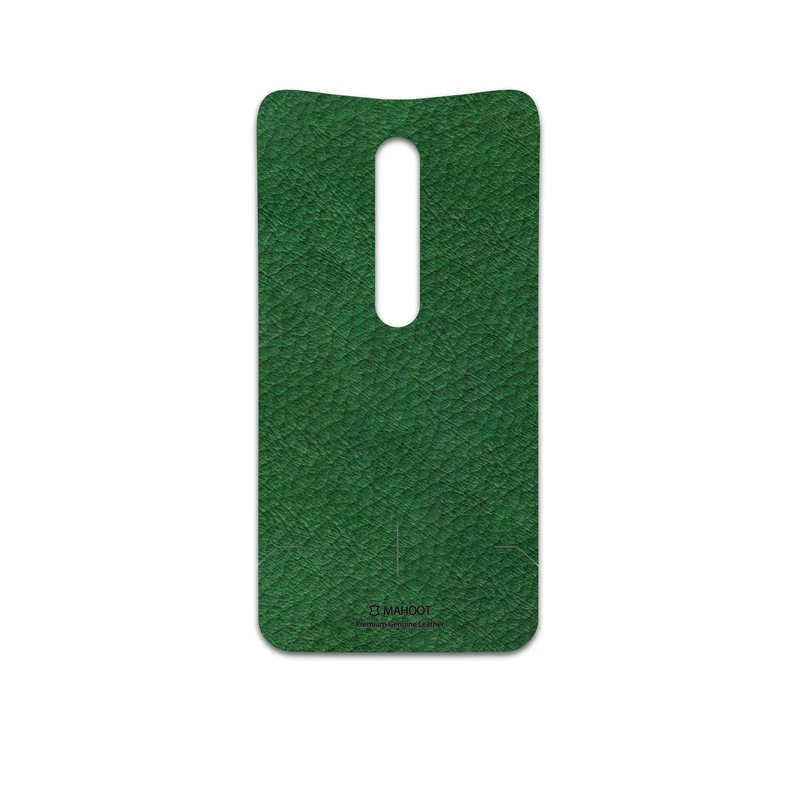 برچسب پوششی ماهوت مدل Green-Leather مناسب برای گوشی موبایل موتورولا Moto X Style
