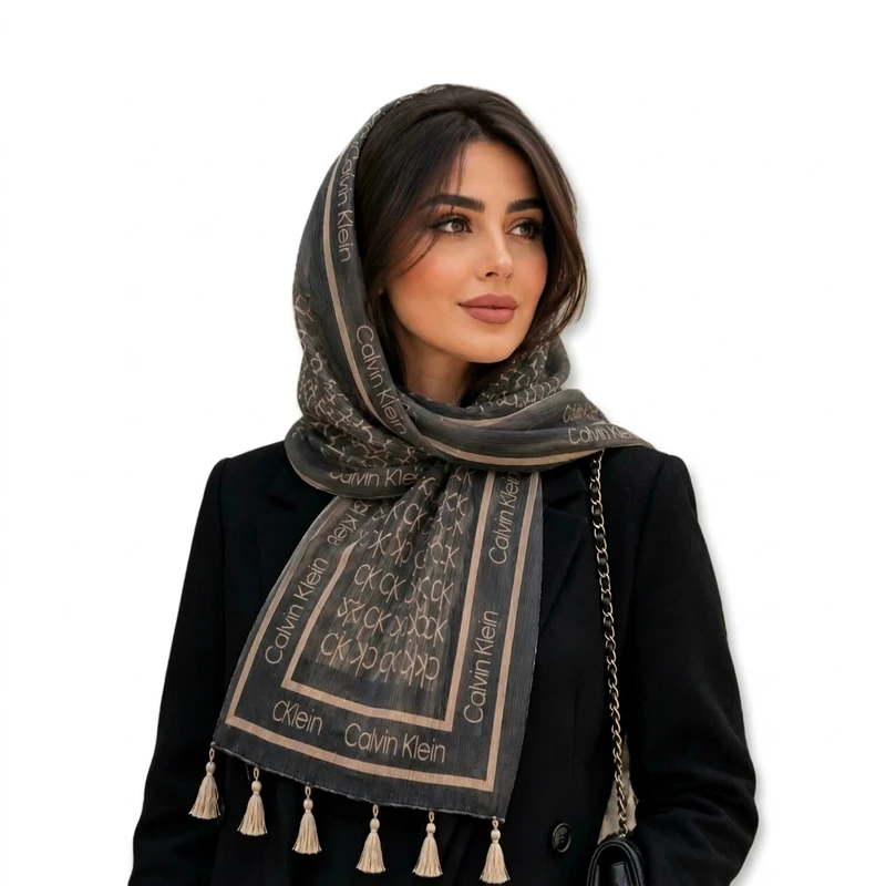 شال نخ زنانه مدل مارتا 007 با طول و عرض 70*160 سانتی‌متر