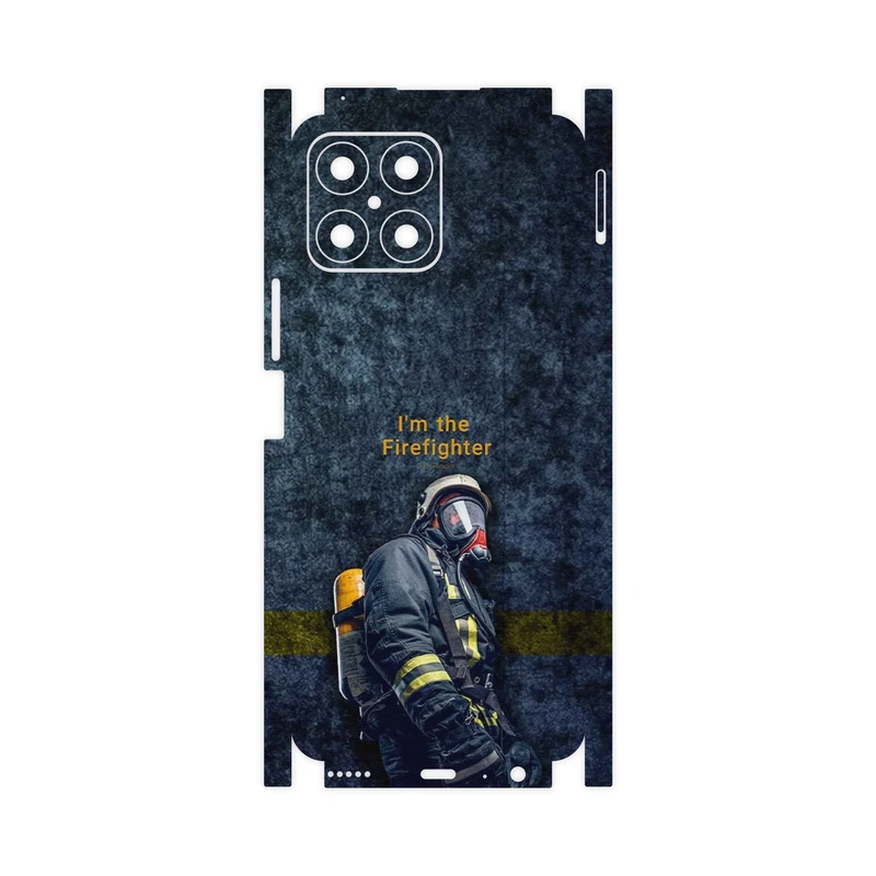 برچسب پوششی ماهوت مدل Firefighter-FullSkin مناسب برای گوشی موبایل آنر X8