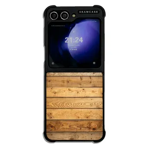 AKAM AMC-WSGZFLIP5-WOOD-22 Cover For Samsung Galaxy Z Flip 5