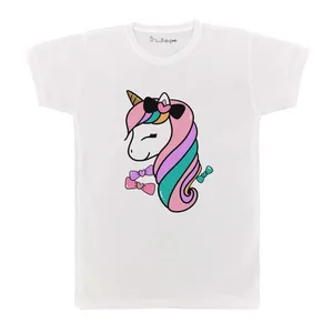 تی شرت بچگانه پرمانه طرح یونیکورن کد pmt.3254