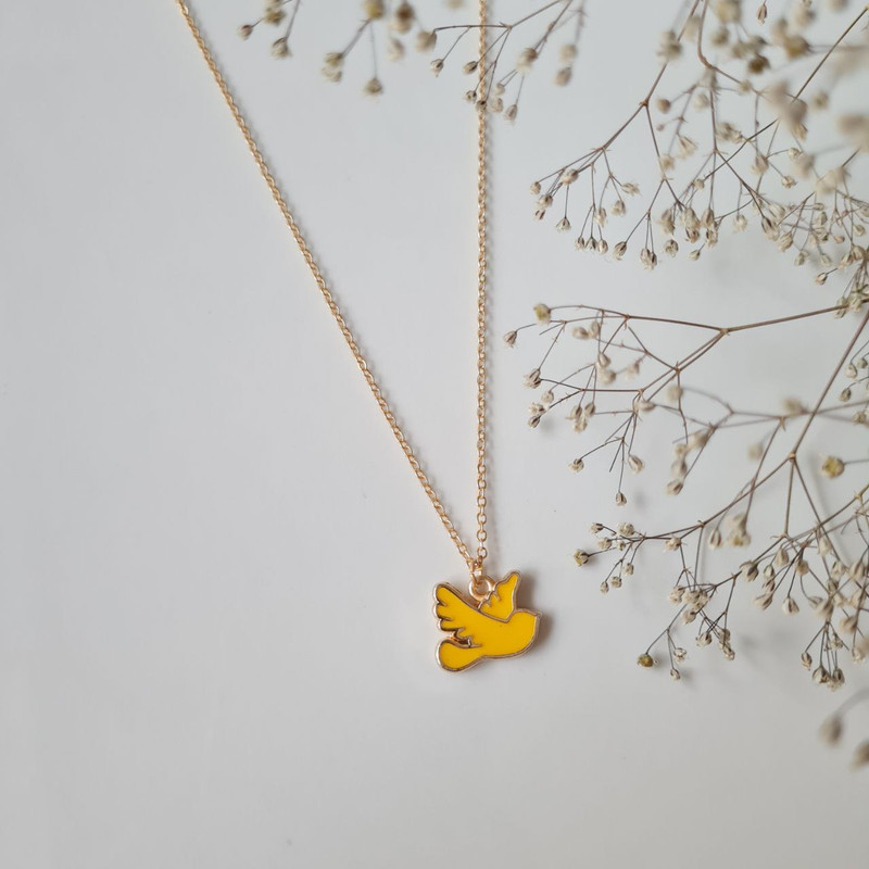گردنبند دخترانه مدل پرنده گردنبند دخترانه مدل پرنده