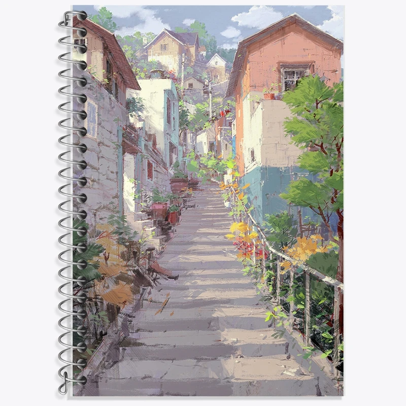 دفتر زبان 50 برگ خندالو مدل سه خط طرح نقاشی کد F1175