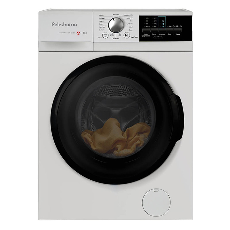 ماشین لباسشویی 8 کیلوگرم  اتوماتیک پاکشوما مدل I8W