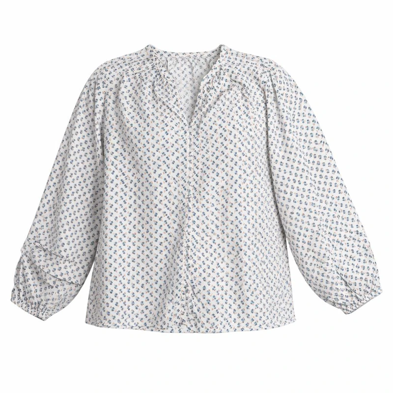 شومیز آستین بلند یقه باز زنانه مدل مهربان