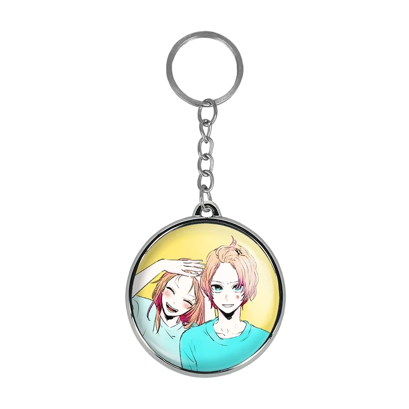 جاکلیدی خندالو طرح روبی و هوشینو انیمه اوشی نو کو ستاره من Oshi No Ko مدل دوطرفه کد 2747527476