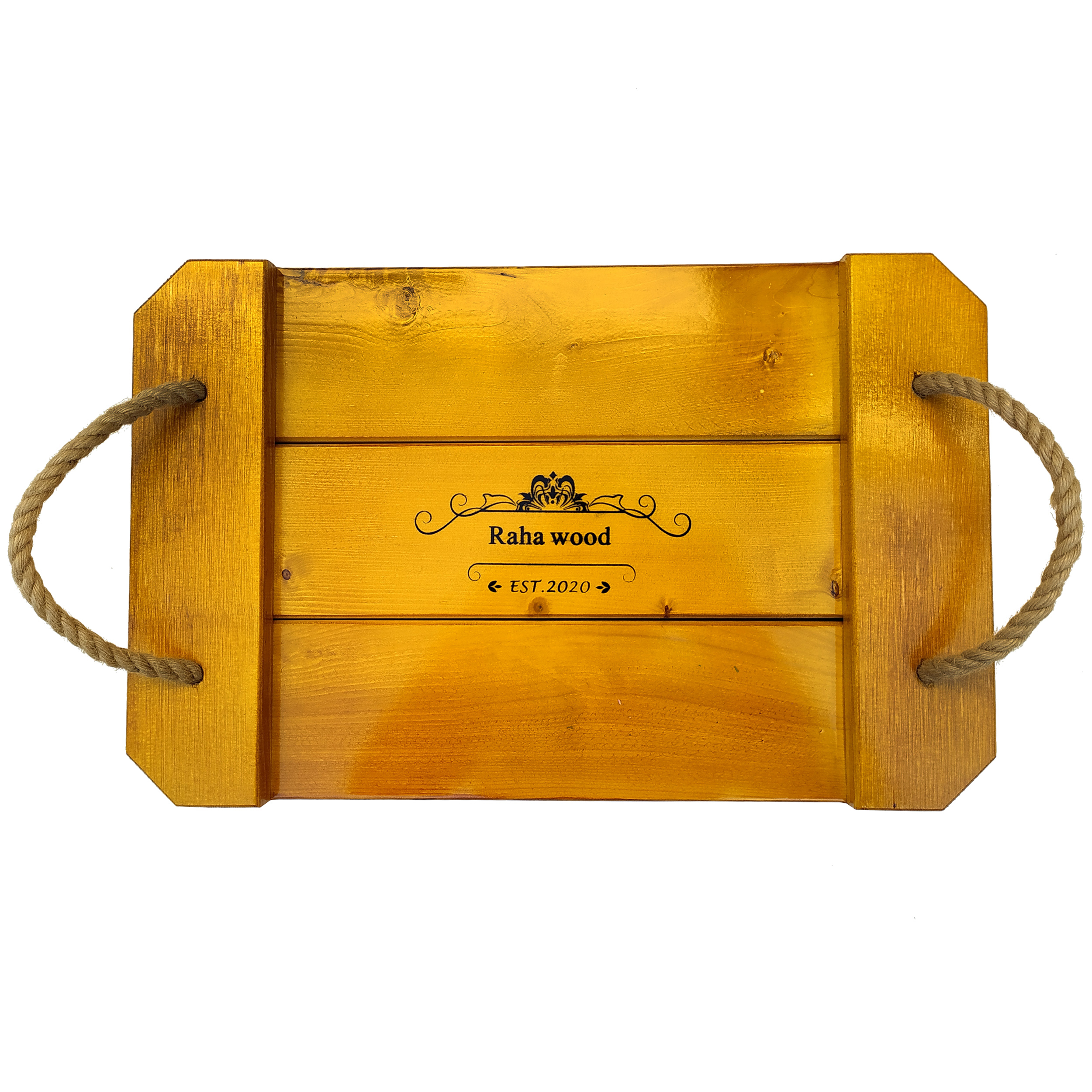 سینی چوبی رهاوود مدل عسل