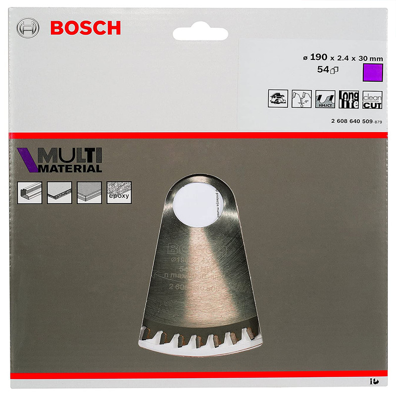 تیغ اره میزی بوش مدل Multi Material 54T - 190 MM تیغ اره میزی بوش مدل Multi Material 54T - 190 MM