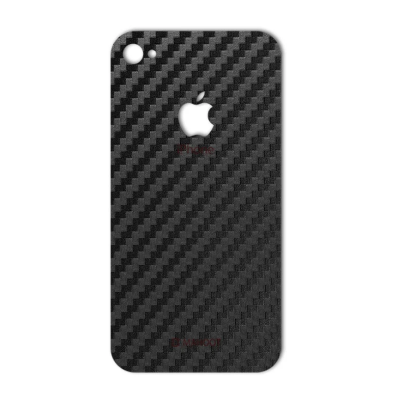برچسب پوششی ماهوت مدل Carbon-fiber Texture مناسب برای گوشی iPhone 4s