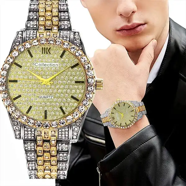 ست ساعت مچی عقربه ای زنانه و مردانه کد coll1