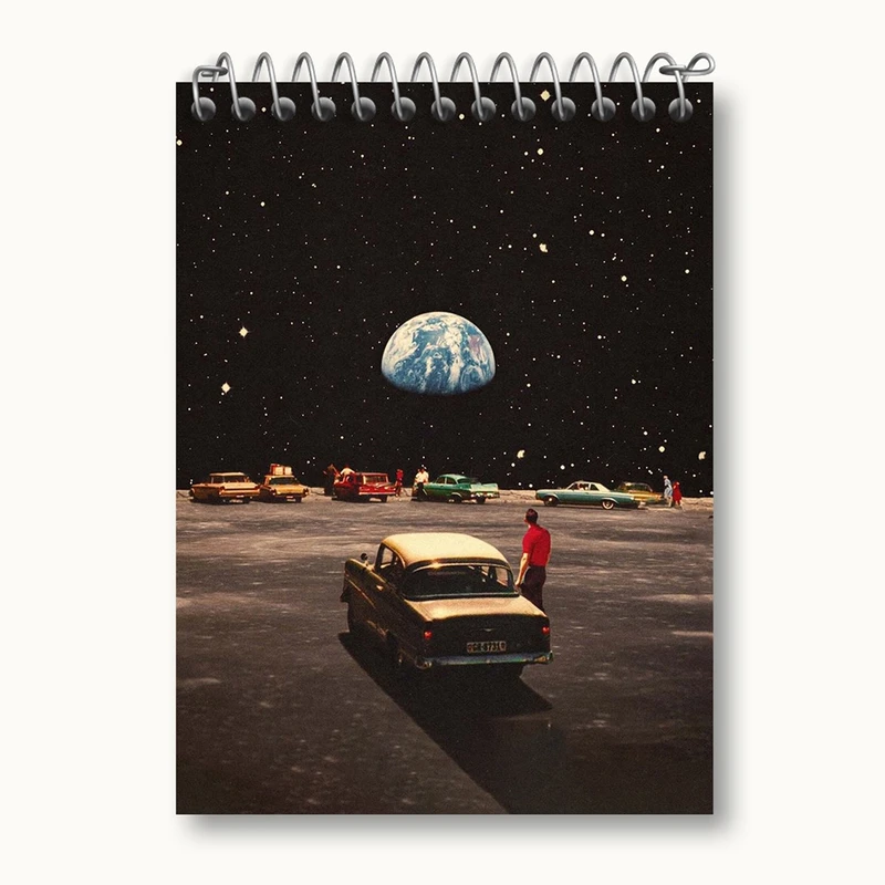 دفتر یادداشت 50 برگ خندالو مدل کهکشان کد 25383