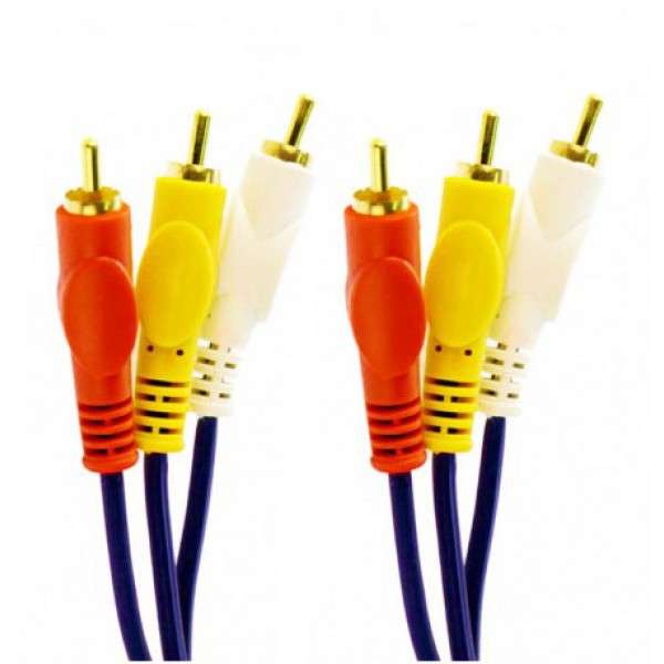 کابل تبدیل 3 به 3 RCA دتکس طول 1.5 متر