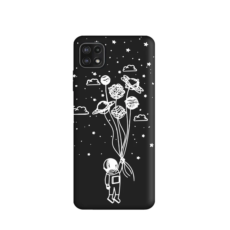 کاور قاب گارد طرح آدم فضایی و کهکشان کد a4681 مناسب برای گوشی موبایل سامسونگ Galaxy A22 5G