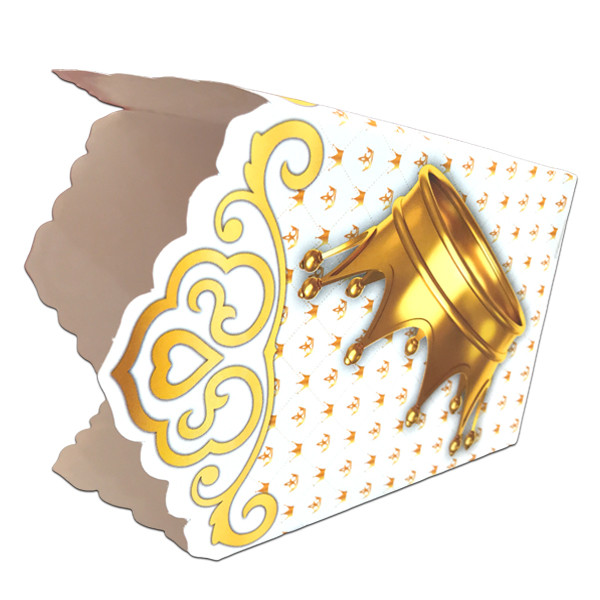 ظرف پاپ کورن مسترتم طرح تاج پلاس بسته 10 عددی