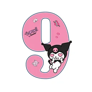 استند رومیزی تولد مدل عدد 9 طرح کرومی