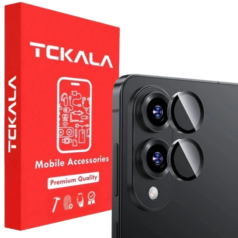 محافظ لنز دوربین فلزی تیسیکالا مدل رینگی مناسب برای گوشی موبایل سامسونگ Galaxy S25 Edge