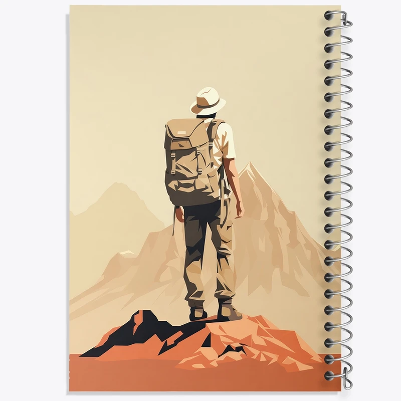 دفتر مشق 50 برگ خندالو طرح کوهنورد کد F2799