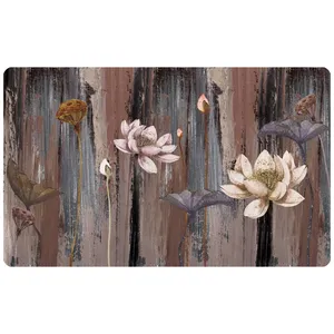  پادری طرح نقاشی گل کد m508 آشپزخانه سایز 46×76 سانتی متر 