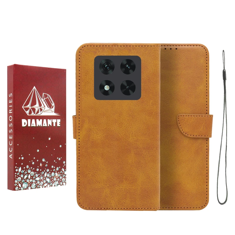 کیف کلاسوری دیامانته مدل Bandaviz Rd مناسب برای گوشی موبایل شیائومی Redmi Note 14 Pro 4G به همراه بند آویز