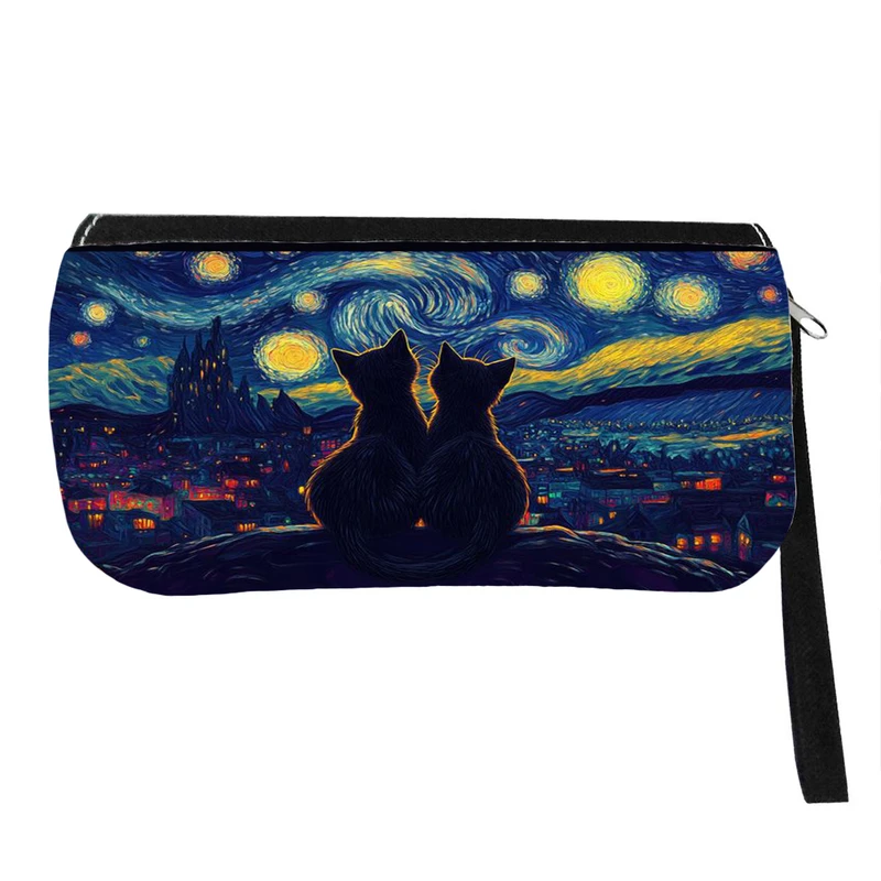 جامدادی پاد آفرین مدل فانتزی طرح ونگوگ شب پر ستاره کد p397