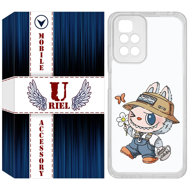 کاور یوریل مدل Clear کد 111 طرح لبوبو مناسب برای گوشی موبایل شیائومی Redmi 10 / 10 Prime