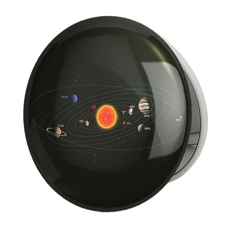 آینه جیبی خندالو طرح کهکشان و سیاره ها مدل تاشو کد 25377 