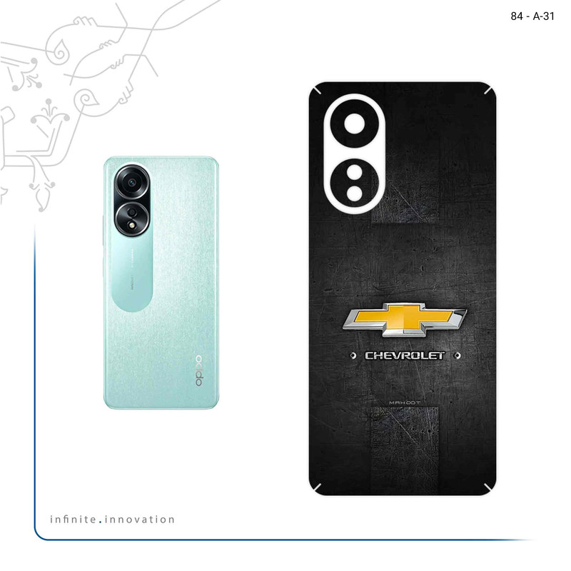 برچسب پوششی ماهوت مدل CHEVROLET_Logo مناسب برای گوشی موبایل اپو A58 4G