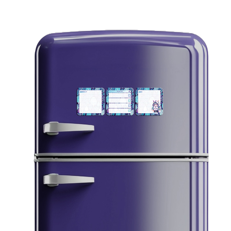 تخته وایت برد لاژید مدل برنامه ریزی سایز 9X9 سانتی متر مجموعه 3 عددی