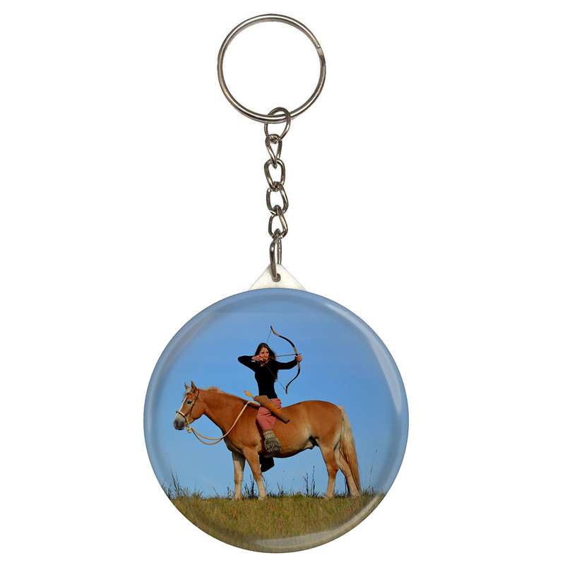 جاکلیدی طرح دختر تیر انداز و اسب مدل S3866