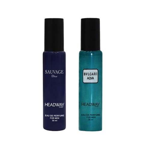 عطر جیبی مردانه هدوی استوری مدل دیور ساواج و آکوا بولگاری حجم 30 میلی لیتر مجموعه 2 عددی