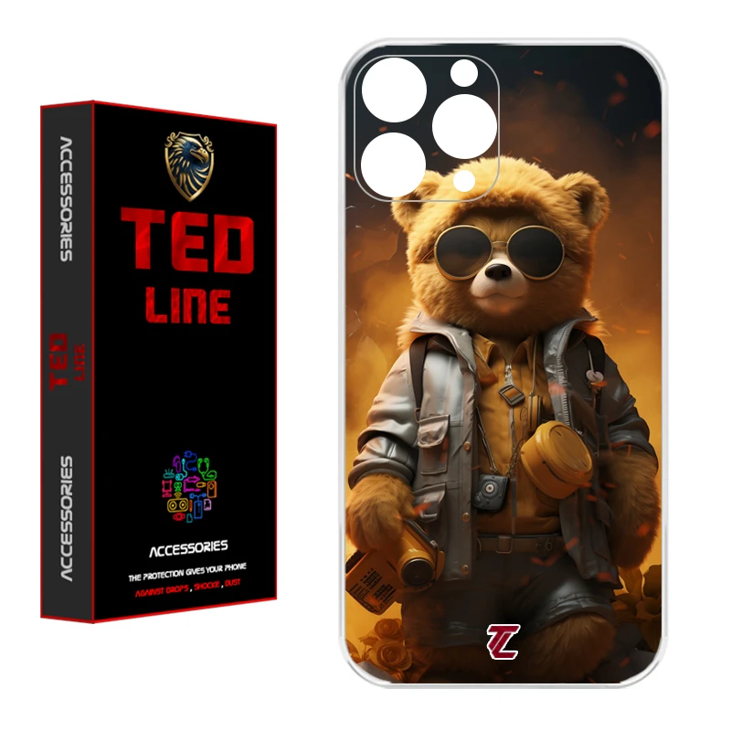 کاور تد لاین طرح خرس جنگی کد 1103 مناسب برای گوشی موبایل اپل Iphone 11 Pro 