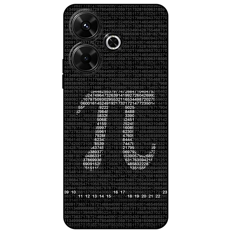 کاور مگافون طرح عدد پی مدل 7240 مناسب برای گوشی موبایل شیائومی Redmi 13 4G