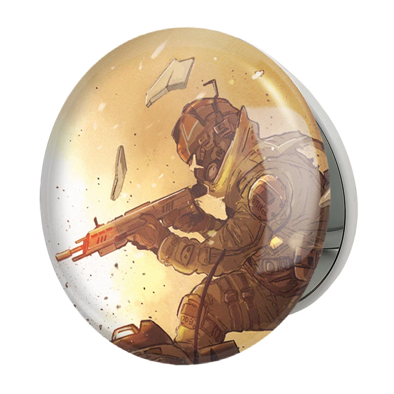 آینه جیبی خندالو طرح بازی تایتان فال (Titanfall) مدل تاشو کد 32627