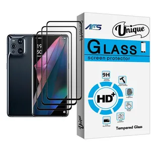 AFS Unique Glass MIX003 Screen Protector For Oppo Find X3 Pro Pack Of 3