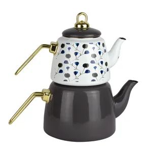 ست کتری و قوری هوم لوکس مدل گلدار کد 3 