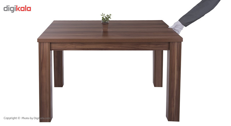 میز ناهار خوری DND مدل میگون- 120x 80 x 74 سانتی متر - قهوه ای روشن