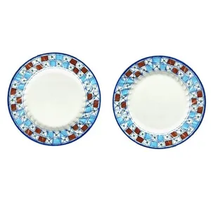 بشقاب ميوه ميبد مرواريد مدل شطرنجي بسته دو عددي