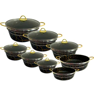 سرویس پخت و پز گرانیتی 14 پارچه دایان مدل ماربل