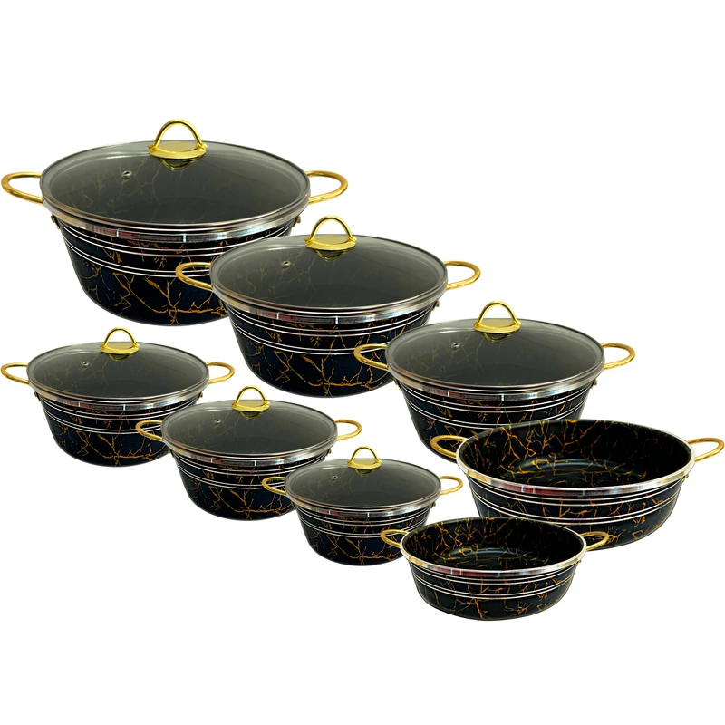 سرویس پخت و پز گرانیتی 14 پارچه دایان مدل ماربل