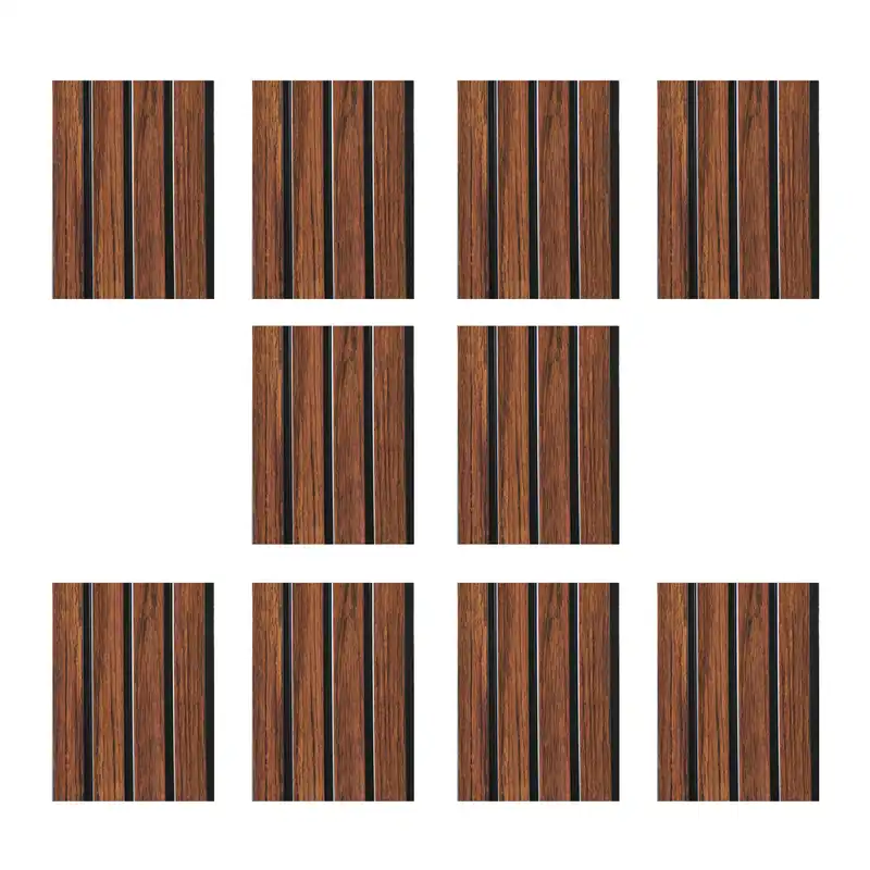 دیوارپوش مدل ترمووال پی وی سی طرح فندوقی کد 07 بسته 10 عددی