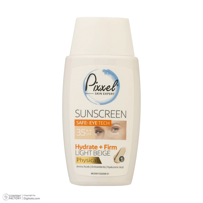 کرم ضد آفتاب رنگی پیکسل SPF35 ‌مدل Physical مناسب انواع پوست‌ حجم 50 میلی‌لیتر