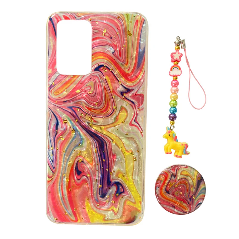 کاور کد A11823 مناسب برای گوشی موبایل شیائومی Redmi 10 / Redmi 10 Prime به همراه پایه نگهدارنده و بند آویز