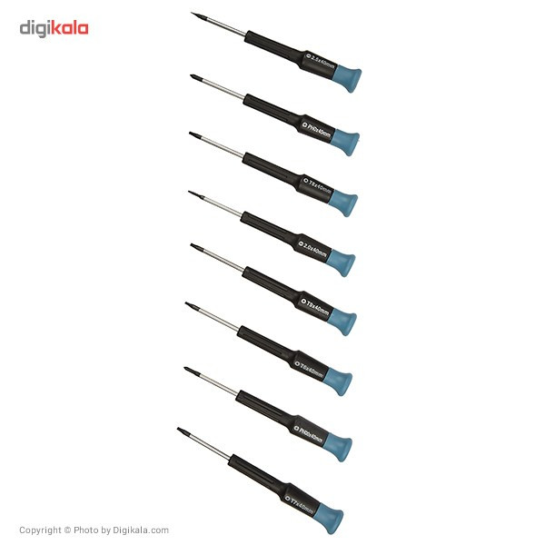 مجموعه 8 عددی پیچ گوشتی ساعتی پاورست مدل TH1008 مجموعه 8 عددی پیچ گوشتی ساعتی پاورست مدل TH1008