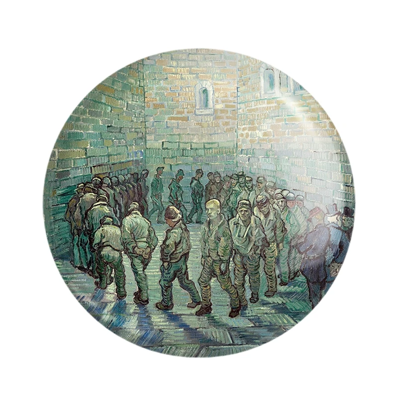 مگنت خندالو مدل نقاشی هواخوری زندانیان اثر ونسان ونگوگ کد 25472