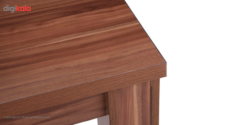 میز ناهار خوری DND مدل میگون- 120x 80 x 74 سانتی متر - قهوه ای روشن