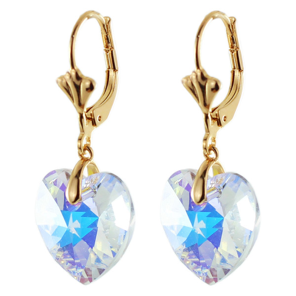 گوشواره زنانه ژوپینگ مدل قلب کد cs66